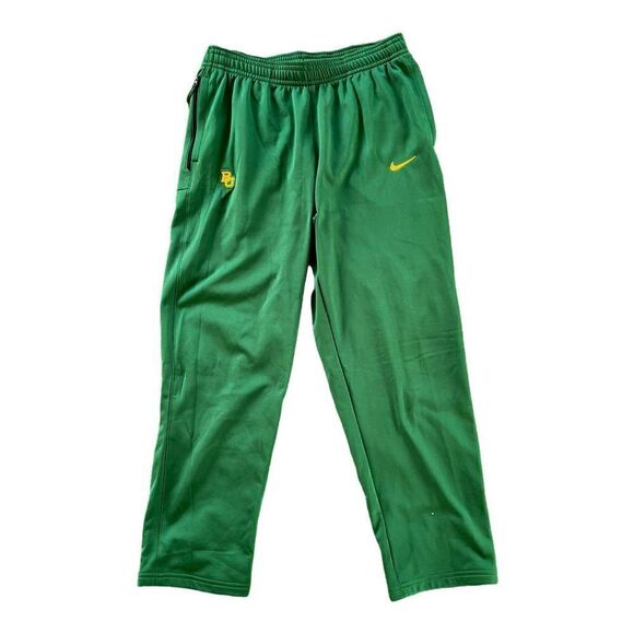 Baylor Bears Nike Dri Fit Green Warm Up Pants Size XL Team Issued Big 12 - Picture 1 of 4